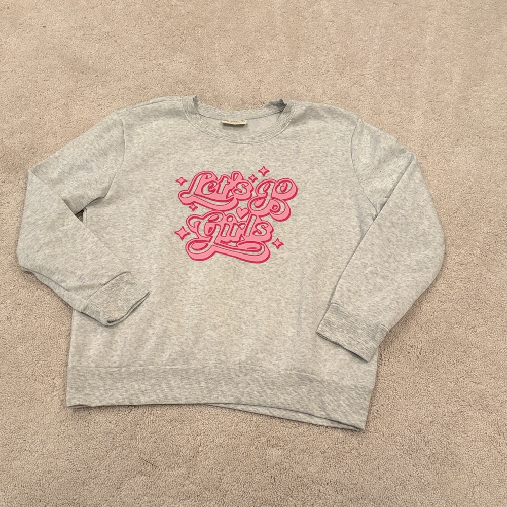 “Let’s go Girls” gray sweatshirt